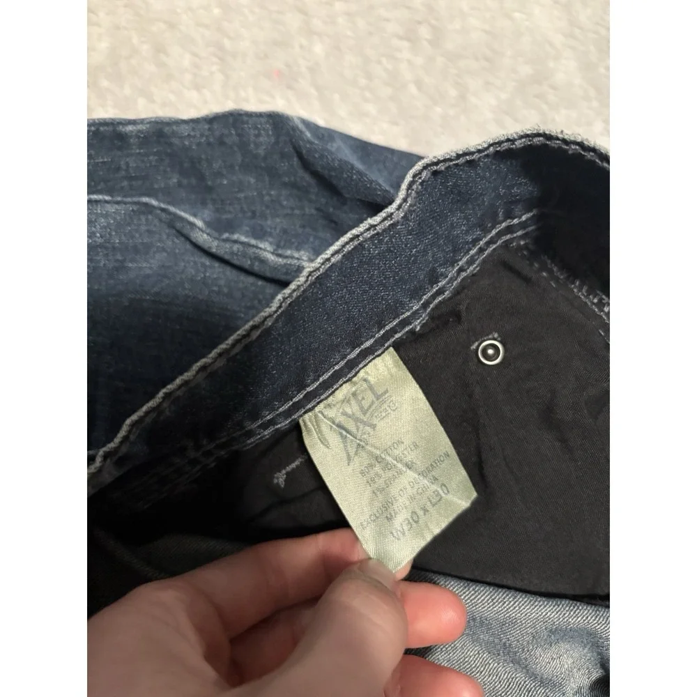 TK Axel Mens Slim Straight Blue Denim‎ Jeans Size 30x30 Pants Stretch